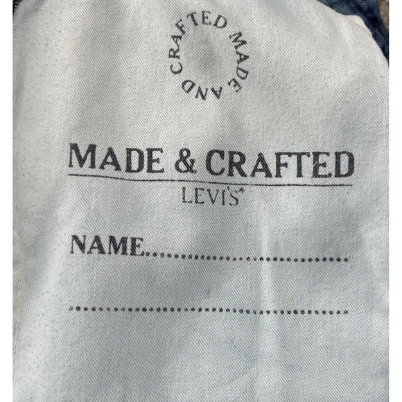 Levis Made & Crafted Jeans Mens 31x27* Blue Needle Narrow Slim Fit Stretch Denim - Picture 4 of 16